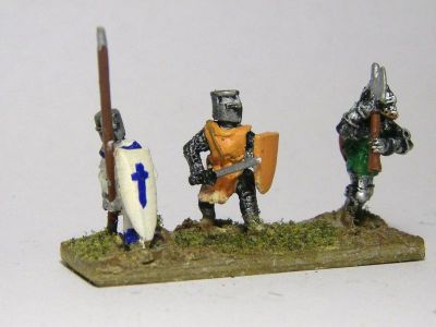 Men at Arms / Swordsmen / Dismounted Knights
Men at Arms 
Keywords: medfoot menatarms