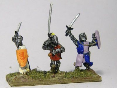 Men at Arms / Swordsmen / Dismounted Knights
Men at Arms
Keywords: medfoot menatarms