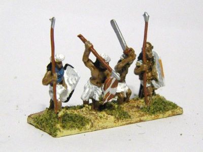 Classical Indian Infantry
from [url=http://www.museumminiatures.co.uk/pages/index.htm] Museum Miniatures [/url]. This range is not oversized compared to Essex, but looks a little skinny
Keywords: indian