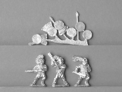 Aztec Otomi Spearmen
Aztecs from [url=https://fighting15s.com/]Fighting 15's[/url] Gladiator Games ranges. Some are also suitable for other Meso-American armies
Keywords: Aztec, Inca