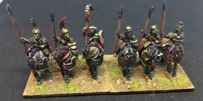 Forged in Battle Kickstarter Scythians
Painted by Dave Saunders
Keywords: Skythian, Hun