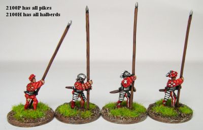 Swiss Pikes - Renaissance era
Swiss from [url=http://khurasanminiatures.tripod.com]Khurasan Miniatures[/url], pics with permission of the manufacturer
Keywords: Swiss