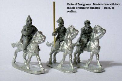 LIR Mounted high command 
Figures from [url=http://khurasanminiatures.tripod.com/]Khurasan Miniatures[/url], pictures reproduced with their permission. LIR Mounted high command (x 3, general, musician, standardbearer)
Keywords: LIR