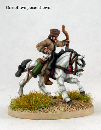 Tibetan Light Horse Archer
Tibetans from [url=http://khurasanminiatures.tripod.com/tibetan.html]Khurasan[/url], photos provided by the manufacturer. Painted by [url=http://www.steve-dean.co.uk/]Steve Dean[/url] Painting Service.
Keywords: Tibet Nomad