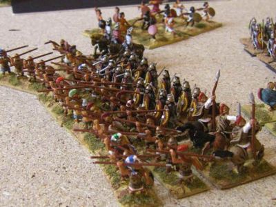 Hoplites clash with Post Marian Legionaries
From Usk 2008
Keywords: HGREEK CARTHAGE