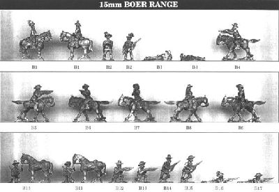 Boer War Range from Tin Soldier
Range from Tin Soldier. For figure codes see their website at [url=http://www.tinsoldieruk.com/]Tin Soldier UK[/url]
