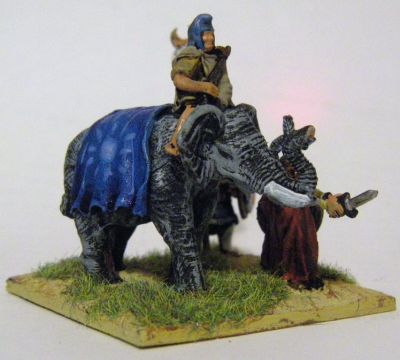 Carthaginian Officers from Xyston plus Numidian Elephant 
Carthaginian officer pack - the standards are supplied as "heads" - add your own pole
Keywords: LCART NUMIDIAN