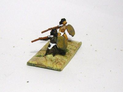 Arab / Numbian skirmishers
same figure, 2 paint jobs From [url=http://www.essexminiatures.co.uk/frames15anc.html]Essex's generic Arab ranges[/url]
Keywords: arab khurasanian umayyad bedouin berber nubian