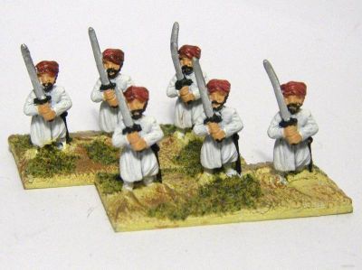 Arab Swordsmen
From [url=http://www.essexminiatures.co.uk/frames15anc.html]Essex's generic Arab ranges[/url]
Keywords: dailami arab khurasanian umayyad bedouin abbasid