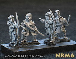 Norman foot archers.
New Normans from Baueda, sculpted by M Campagna. Pictures with permission of [url=http://www.vexillia.ltd.uk]Vexillia[/url] 
Keywords:  Norman crusader 