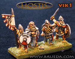 15mm Viking Foot Command 
The former 50-Paces range. Photos provided by the manufacturer [url=http://www.baueda.com]Baueda[/url]. Figure codes as per illustration or filename.
Keywords: Viking