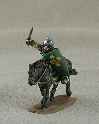 BYC06 Serbian Cavalry
from the C12-13 Byzantine range of [url=http://www.donnington-mins.co.uk/]Donnington[/url]. Figures supplied by he manufacturer, and painted by their own painting service. With mailshirt, waving sword, bow, helmet, long heater shield

Keywords: Komnenan plbyzantine lbyzantine thematic eserbian latins