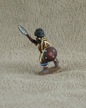 DMF04 Andalusian Spearman
From Donningtons Arab range. Pictures with permission of the [url=http://shop.ancient-modern.co.uk/arabs-76-c.asp]Donnington Miniatures[/url] and painted by their painting service. With tunic, breeches, spear, buckler, advancing
Keywords: abbasid arab ayyubid bedouin berber fatimid mamluk seljuk umayyad