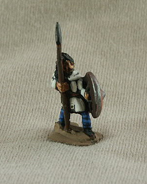 Slav Spearman
Slav troops from [url=http://shop.ancient-modern.co.uk]Donnington[/url] and painted by their painting service.  DWF03 Spearman tunic, trousers, spear, cloak, large round shield
 
Keywords: lpole lrussian SLAV eeffoot gothinf