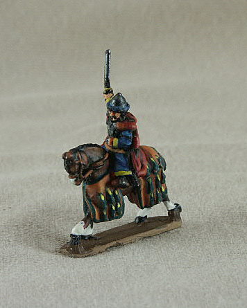 TC03 Mounted Turkish/Fatimid General (Saladin)
Seljuk troops from [url=http://www.donnington-mins.co.uk/]Donnington[/url]. Painted by Donningtons painting service. TC03 Mounted Turkish/Fatimid General (Saladin)
cloak, waving sword, fur trimmed helmet

Keywords: Seljuk fatimid mamluk umayyad ayyubid berber arabcav arabfoot