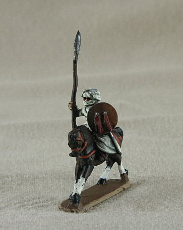 TC22 Mounted Murabit/Almohad
Seljuk troops from [url=http://www.donnington-mins.co.uk/]Donnington[/url]. Painted by Donningtons painting service. TC22 Mounted Murabit/Almohad
spear, round adarga shield
Keywords: Seljuk fatimid mamluk umayyad ayyubid berber arabcav andalusian