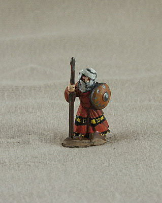 TF17 Arab Spearman/Sudanese Guard
Seljuk troops from [url=http://www.donnington-mins.co.uk/]Donnington[/url]. Painted by Donningtons painting service. TF17 Arab Spearman/Sudanese Guard
long coat, spear, round shield (suitable for Arab, Andulsian and Maghribi armies)

Keywords: Seljuk fatimid mamluk umayyad ayyubid berberarabfoot