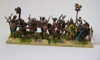 Gaeasati Warriors
Xystons Gaeasati Nobles and Fantassins unclothed celtic warriors together
Keywords: Gaul, galatian, gaeasati