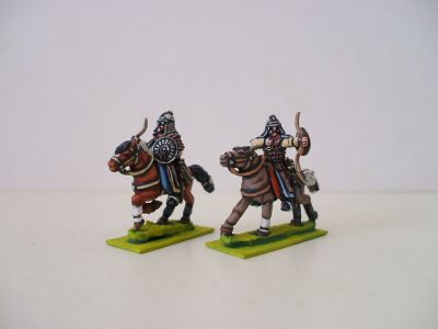 Mongol  Heavy cavalry with bow/shield - 2 horsemen/3 horse variants
Mongols from [url=http://www.legio-heroica.com/Mongoli-en.html]Lehio Heroica[/url] - pictures from the manufacturer
Keywords: Mongol Mongol lmongol nomad