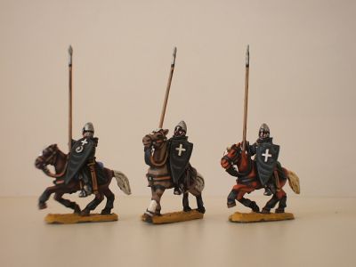 Crusader Mounted Knight Hospitallers 
1150 to 1190 Crusader range from [url=http://www.legio-heroica.com/Crociati-en.html]Legio Heroica[/url] - pictures supplied by the manufacturer - Cappa Clausa (3 knight/4 horse variants) Lances included
Keywords: Crusader crusader latins efknights