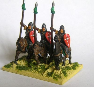 Byzantine cavalry 
Byzantines painted by Martin van Tol - kite shields, so later 
Keywords: Byzantine komnenan thematic