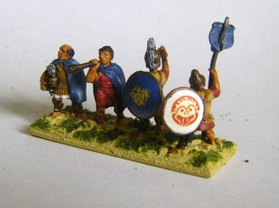 Hellenistic Hoplite Officers
Painted by Martin van Tol 
Keywords: Hoplite