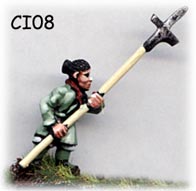 Han / Warring States / Qin Chinese unarmoured halberdier
Chinese troops from Museum Miniatures - pictures from the manufacturer
Keywords: Han Qin