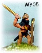 Mycenean Warrior, Nude Sword Tower Shield.
Mycenean range from [url=http://www.museumminiatures.co.uk/]Museum Miniatures[/url], pictures kindly provided by the manufacturer
Keywords: trojan