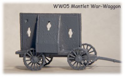 Mantlet wagon
Mantlet wagon to give some cover to your Crossbow and Aqubusiers
Keywords: medfoot, hussite, hungarian