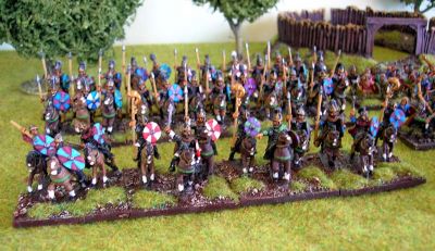 Visigothic Heavy Cavalry
Painted by [url=http://www.fieldofglory.net/]One Tree Painting Service[/url]. Lombard range figures from OG 15s 
Keywords: Visigoth Goth LGoth Gothcav