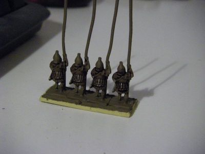 Hellenistic Pikemen
Pikemen being painted - ink has now dried
Keywords: HHFOOT Alexandrian