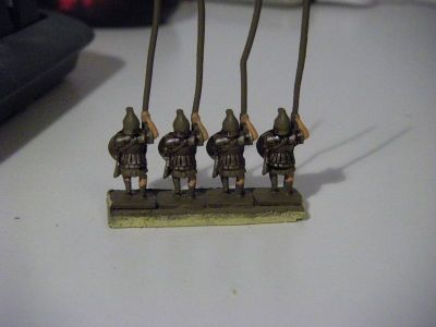 Hellenistic Pikemen
Pikemen being painted - added a few bits of flesh coloured paint
Keywords: HHFOOT Alexandrian