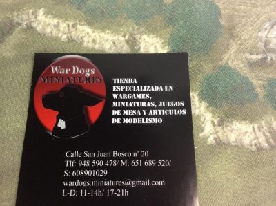 War Dogs Miniatures contact details
Keywords: LRR