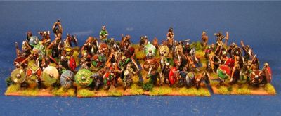 Saxon Army 
Painted by Bob in Edmonton. His blog (with more great painting) is [url=http://web.mac.com/bob.barnetson/iWeb/EWG/Welcome.html]here[/url]. 
Keywords: saxon gothfoot slavs