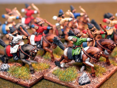 Mongol / Nomad Cavalry
Painted by the impressive [url=http://www.steve-dean.co.uk/] Steve Dean Painting Service[/url]
Keywords: lmongol hunnic esarmatian timurid Mongol