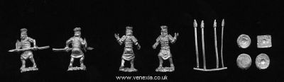 Vexilia Philistine  assorted heavy spearmen
Philistines from [url=http://www.vexillia.ltd.uk/venexia/shop15_bib.html]Venexia[/url]
Keywords: Philistine