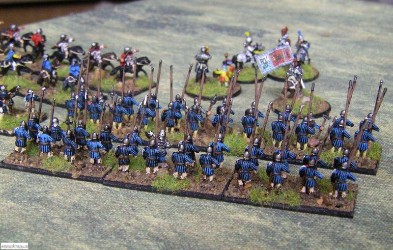 Pendraken Later Hungarians spearmen