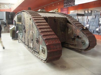 Mk I WW1 Tank
The Mark I was a development of Little Willie, the experimental tank built for the Landships Committee by Lieutenant Walter Wilson and William Tritton in the summer of 1915. It was designed by Wilson in response to problems with tracks and trench-crossing ability discovered during the development of Little Willie.
