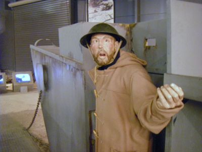 Man in a Landing Craft 
In the Land Warfare Hall 
