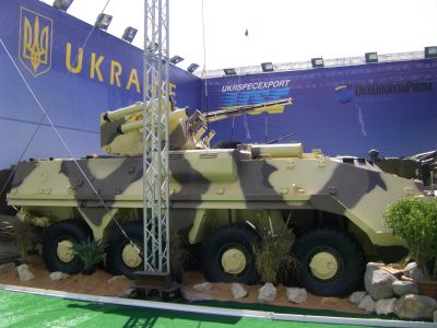 Ukrianina BTR with turret
Photos of AFVs at the IDEX 2013 exhibition 
