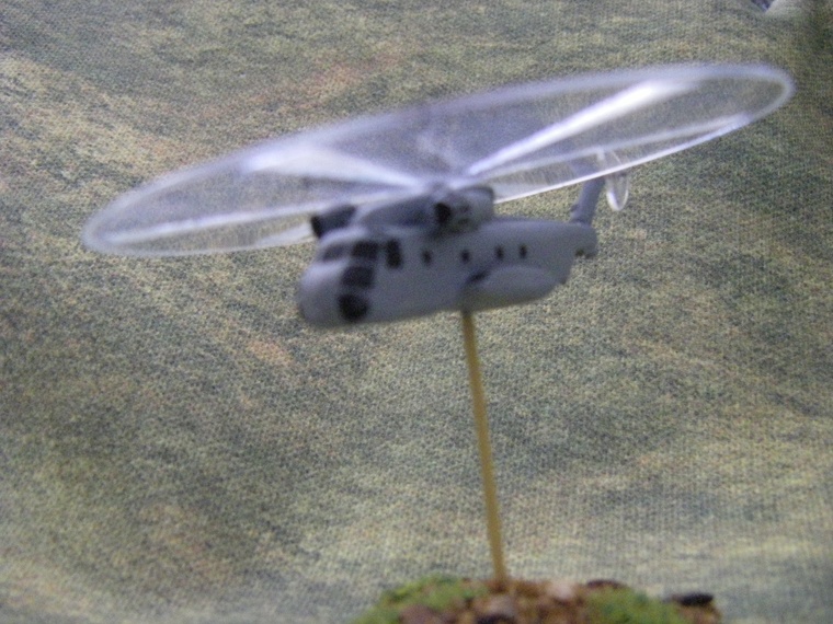 1/300th Scale CH-53 USMC Helicopters with rotor discs