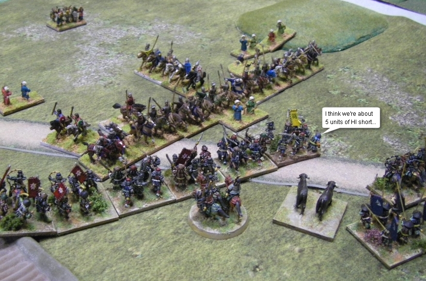 L'Art de la Guerre, Open Theme: Samurai vs Sicilian Norman, 15mm